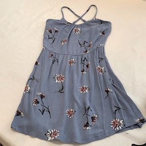 Wallflower Blue Flowered Summer Dress Size Small